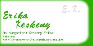 erika keskeny business card